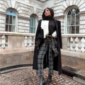 BLOGGERS FAV Zara tweed high waisted pants